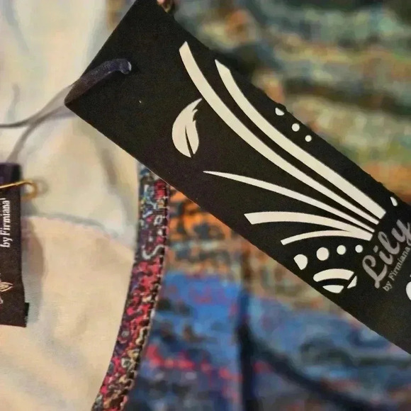 Lily by Firmiana Iridescent Tunic Top Size Lg - Picture 4 of 6